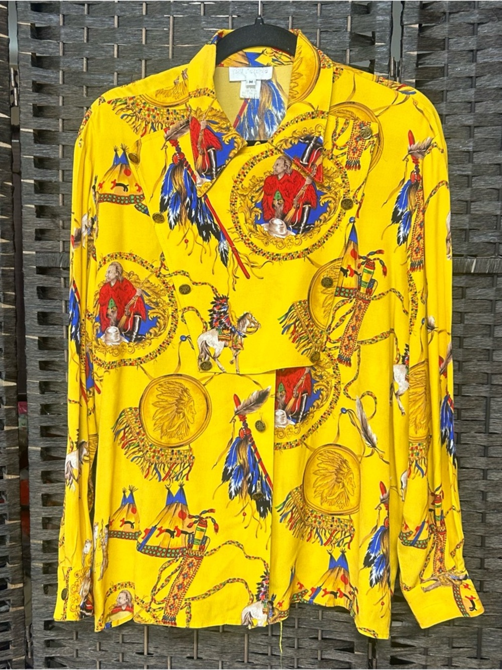 Vintage western Indian blouse seize medium bib style